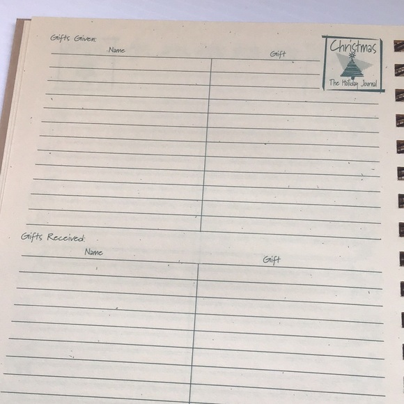 Vintage 1998 Christmas Journal 25 years of memories Simplebasic blank DIY rustic - Picture 10 of 15